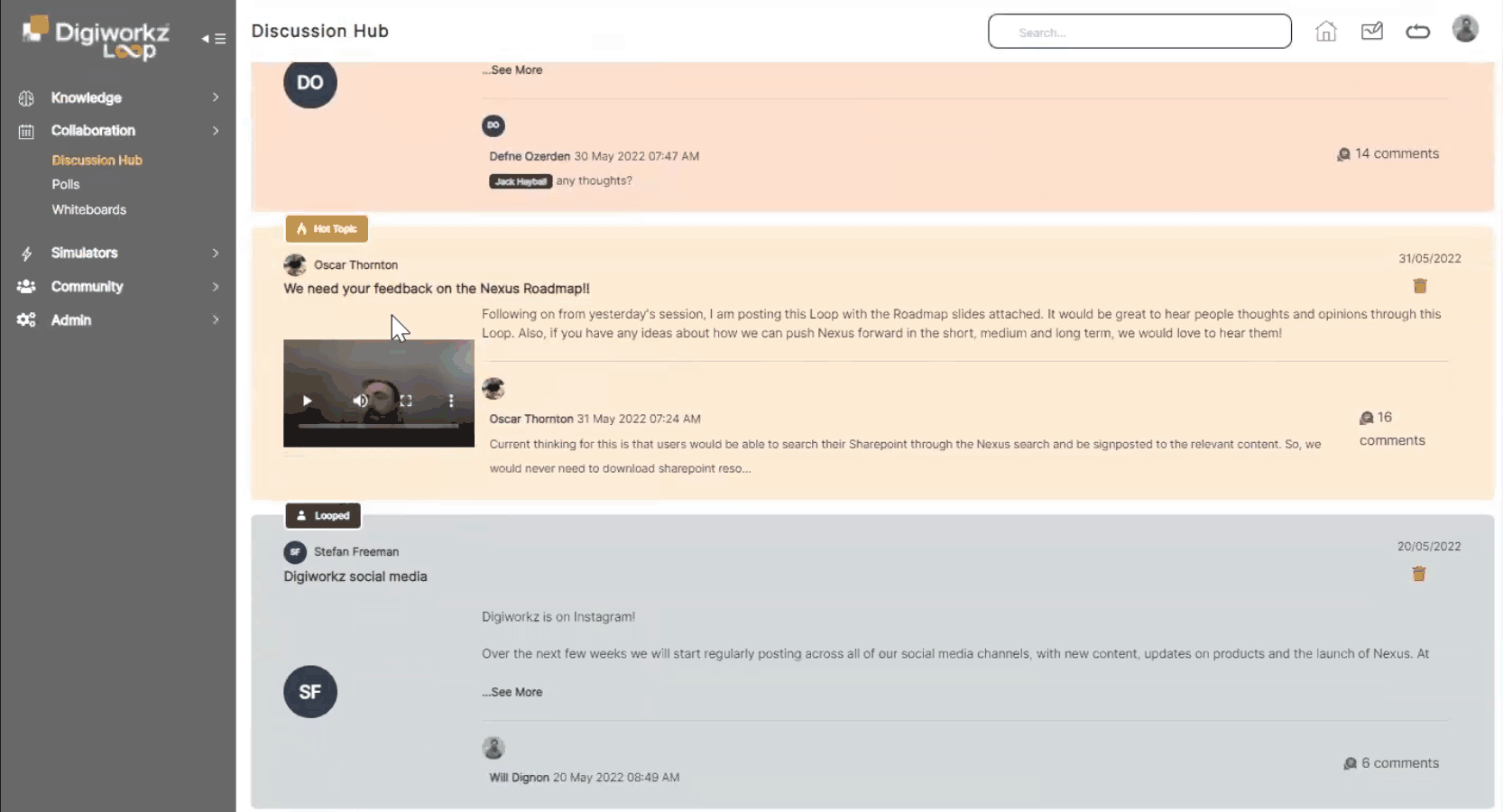 Discussion Hub