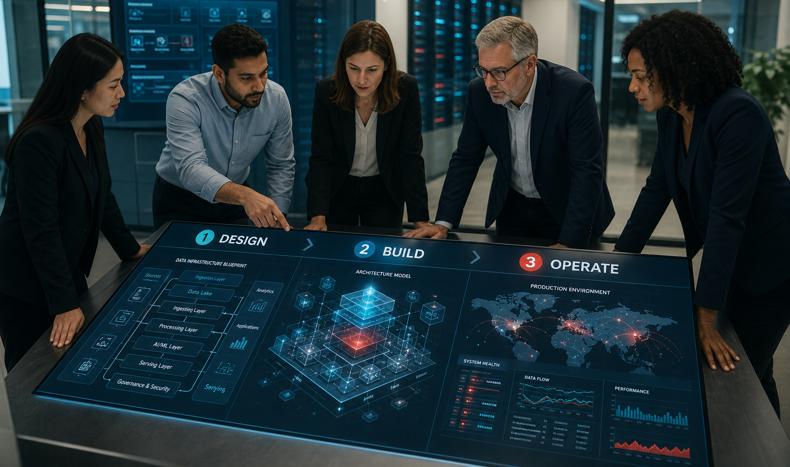 Data Infrastructure Realism with Teal Navy and Red Highlights-1